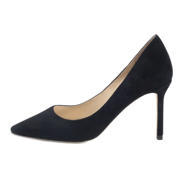 Chic / Beautiful Burgundy Office Pumps 2019 Leather Suede 8 cm Stiletto Heels Pointed Toe Pumps