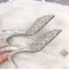 Fine Svart Aften Damesko 2019 Lær Beading Krystall Rhinestone 10 cm Stiletthæler Spisse Høyhælte