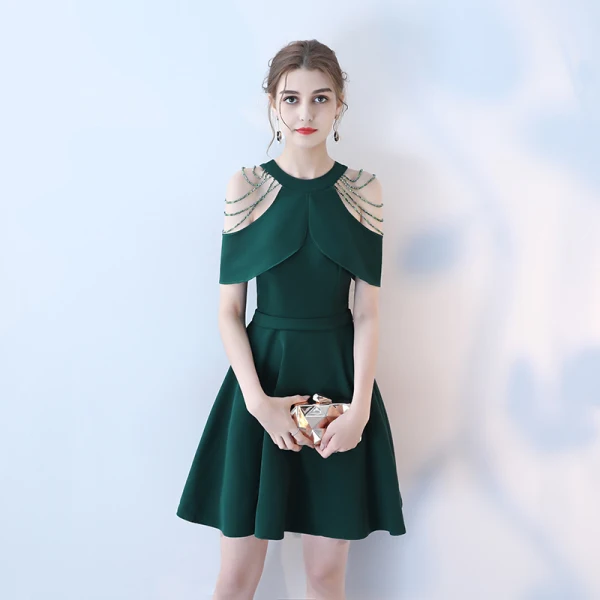 Modest / Simple Royal Blue Homecoming Graduation Dresses 2018 A-Line / Princess Beading Shoulders Short Sleeve Short Formal Dresses Modest / Simple Royal Blue Homecoming Graduation Dresses 2018 A-Line / Princess Beading Shoulders Short Sleeve Short Formal Dresses
