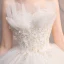 Abordable Ivoire Robe De Mariée 2019 Robe Boule Bustier Perlage Paillettes En Dentelle Fleur Sans Manches Dos Nu Longue