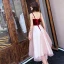 Chic / Beautiful Burgundy Homecoming Graduation Dresses 2019 A-Line / Princess Suede Spaghetti Straps Lace Flower Sleeveless Backless Tea-length Formal Dresses