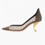 Luxury / Gorgeous Black Evening Party Pumps 2019 Leather Spotted 6 cm Stiletto Heels Pointed Toe Pumps