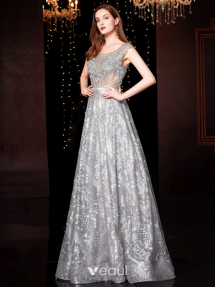 Silver prom dresses 2019 on sale