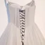 Hermoso Gris Vestidos de gala 2019 A-Line / Princess Spaghetti Straps Rebordear Lentejuelas Sin Mangas Sin Espalda Asimétrico Vestidos Formales