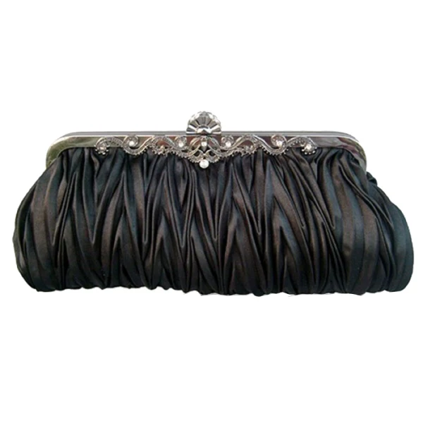 Klassieke Elegante Zilveren Handtassen Gestreept Kralen Rhinestone Velour Huwelijk Feest Accessoires 2019