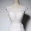 Élégant Blanche Perle Rose Robe De Soirée 2018 Princesse En Dentelle Appliques Encolure Dégagée Dos Nu Sans Manches Longue Robe De Ceremonie