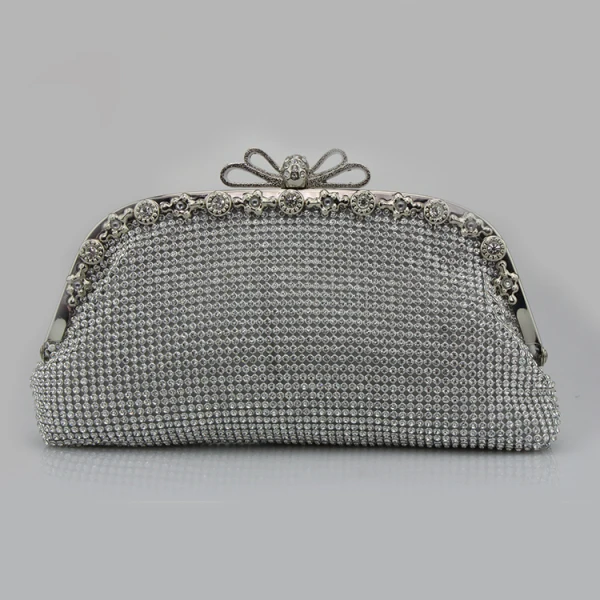 Scintillantes Bling Bling Doré Pochette Perlage Faux Diamant Velour Métal Cocktail Soirée Accessorize 2019