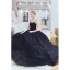 Chic / Belle Noire Robe De Bal 2019 Princesse Bretelles Spaghetti Sans Manches Dos Nu Paillettes Longue Robe De Ceremonie
