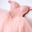 Élégant Perle Rose Robe De Cocktail 2018 Robe Boule Perlage Cristal De l'épaule Dos Nu Sans Manches Courte Robe De Ceremonie