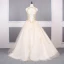 Elegant Royal Blue Prom Dresses 2019 A-Line / Princess Scoop Neck Beading Crystal Sequins Lace Flower Sleeveless Backless Floor-Length / Long Formal Dresses