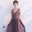 Elegant Black Prom Dresses 2018 A-Line / Princess Beading Appliques V-Neck Backless Sleeveless Floor-Length / Long Formal Dresses