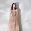 Elegant Pearl Pink Evening Dresses  2019 A-Line / Princess Spaghetti Straps Bow Beading Pearl Lace Flower Appliques Sleeveless Backless Floor-Length / Long Formal Dresses