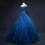 Vintage / Retro Navy Blue Prom Dresses 2019 A-Line / Princess Off-The-Shoulder Beading Crystal Lace Flower Sleeveless Backless Floor-Length / Long Formal Dresses