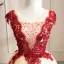 Classy Champagne Prom Dresses 2019 A-Line / Princess Scoop Neck Beading Crystal Lace Flower Sleeveless Backless Floor-Length / Long Formal Dresses