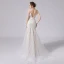Charmant Champagner Brautkleider / Hochzeitskleider 2021 Meerjungfrau Spaghettiträger Perlenstickerei Spitze Blumen Ärmellos Rückenfreies Sweep / Pinsel Zug Hochzeit