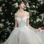 High-end Champagne Wedding Dresses 2019 Ball Gown Off-The-Shoulder Lace Flower Sleeveless Backless Royal Train