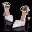 Chic / Beautiful White Wedding Shoes 2019 Pearl Ankle Strap Appliques 9 cm Pointed Toe Stiletto Heels Wedding High Heels