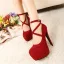 Erschwinglich Schwarz Abend Pumps 2019 Wildleder Knöchelriemen X-Riemen 11 cm Stilettos Runde Zeh Pumps