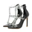 Sexy Pool Blue Evening Party Womens Sandals 2021 Rhinestone T-Strap 11 cm Stiletto Heels Open / Peep Toe Sandals High Heels