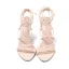 Sexy Roman Beige Evening Party Womens Sandals 2021 Ankle Strap 13 cm Stiletto Heels Open / Peep Toe Pumps High Heels