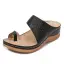 Böhmen Khaki Durchbohrt Flache Strand Sandalen Damen 2021 Freizeit Peeptoes Sandaletten