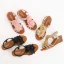 Roman Beige Lace Flower Beach Womens Sandals 2021 5 cm Wedges Open / Peep Toe Sandals High Heels