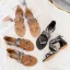 Bohême Marron Désinvolte Plage Plate Sandales 2021 X-Strap Peep Toes / Bout Ouvert Sandales Femme