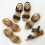 Roman Beige Street Wear Pierced Womens Sandals 2021 5 cm Wedges Open / Peep Toe Sandals