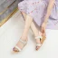 Bohemia Beige Rhinestone Street Wear Holiday Womens Sandals 2021 5 cm Wedges Open / Peep Toe Sandals