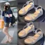 Sexy Gold Street Wear Summer Pearl Rhinestone Womens Sandals 2021 Open / Peep Toe Sandals