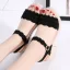 Chic / Beautiful Green Summer Street Wear Suede Womens Sandals 2021 6 cm Thick Heels Open / Peep Toe Sandals
