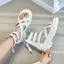 Roman White Summer Street Wear Flat Womens Sandals 2021 Ankle Strap Open / Peep Toe Sandals
