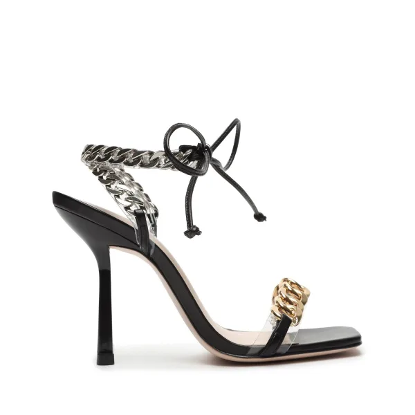 Sexy Noire Cocktail Soirée Sandales Femme 2021 Noeud Bride Cheville 9 cm Talons Aiguilles Peep Toes / Bout Ouvert Sandales Talons Hauts