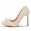 Charming Ivory Pearl Crystal Wedding Shoes 2021 11 cm Stiletto Heels Pointed Toe Wedding Pumps High Heels