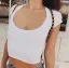 Sexy Summer Street Wear Army Green Tight  T-Shirts 2021 Scoop Neck Short Sleeve Women's Tops