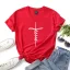 Casual Summer White Loose Cotton T-shirt 2021 Scoop Neck Short Sleeve Women's Tops