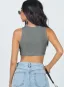 Sexy Grey Summer Outdoor Sports Gymnasium Street Wear Tight  Women Tank 2021 Scoop Neck Sleeveless Women's Tops Sweaters