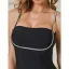 Fashion Black Resort Wear Tight  Cocktail Party Party Dresses 2021 Sleeveless Rhinestone Spaghetti Straps Backless Women Dresses