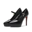 Chic / Beautiful Nude Evening Party Pumps 2021 Patent Leather Waterproof 12 cm Stiletto Heels Pointed Toe Pumps High Heels
