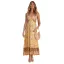 Bohemia Summer Street Wear Resort Wear Floral Candy Pink Maxi Dresses 2021 Spaghetti Straps Sleeveless Backless Ankle Length