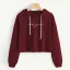 Comfortable Casual Fall Winter Regular Letter Graphic White Hooded Sweatshirts 2021 Cotton Long Sleeve Women's Tops