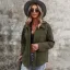 Comfortable Fall Winter Street Wear Beige Suede Regular Blouses 2021 Lapel  Long Sleeve Women's Tops