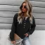 Herbst Winter Freizeit Beige Pullover 2021 Rundhalsausschnitt Schaltflächen Lange Ärmel Regulär Damen Oberteile