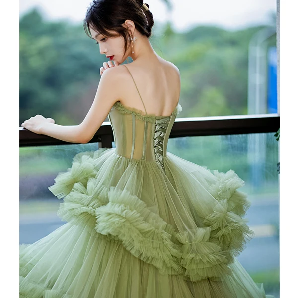 earrings with formal dress Bead-Trim One-Shoulder Long Satin Prom Dress -PromGirl Black / 4 main image 0