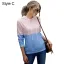 Comfortabel Grijs Toevallig Vallen Winter Lapwerk Capuchon Los Sweatshirts 2021 Katoen Lange Mouwen Dames Topjes