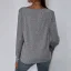 Sexy Fall Winter Street Wear Black Lace Flower T-Shirts 2021 V-Neck Loose Long Sleeve Women Tops