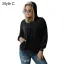 Fashion Fall Winter Street Wear Grey Plush Sweatshirts 2021 Loose V-Neck Long Sleeve Women Tops