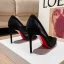 Fashion Black Street Wear See-through Pumps 2021 10 cm Stiletto Heels Leather Pointed Toe High Heels Pumps