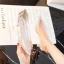 Sexy Transparent Rhinestone Silver Wedding Pumps 2021 7 cm Stiletto Heels Pointed Toe Pumps High Heels