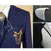 Navy Blue 5-piece Boys Wedding Suits 2021 Coat Pants Shirt Tie Long Sleeve Boys Wedding Suits